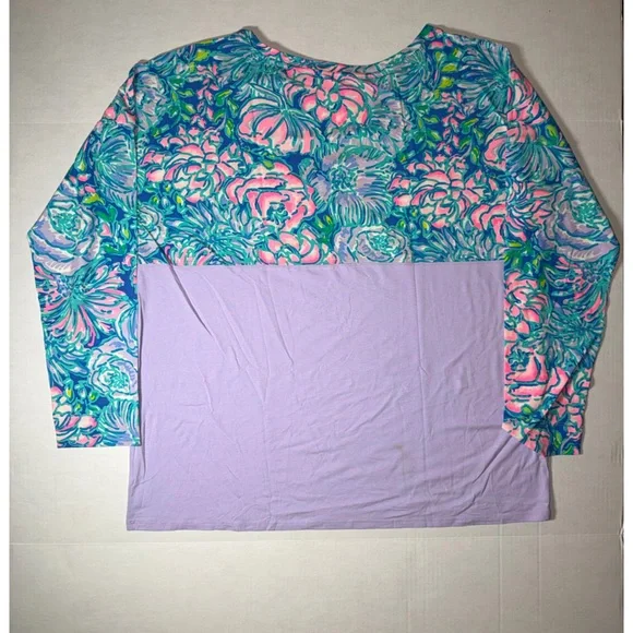 Lilly Pulitzer Multicolor Floral Long Sleeve Top - Picture 2 of 3